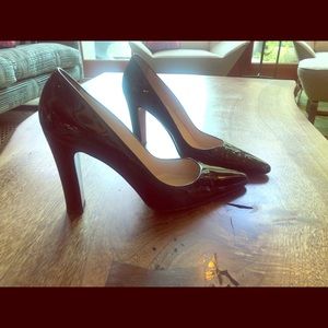 Black patent leather Christian louboutin heels